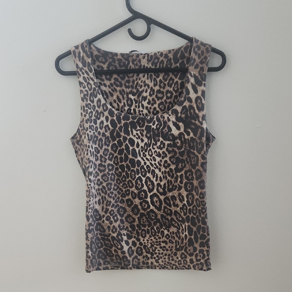 Zara Leopard Print Tank Top